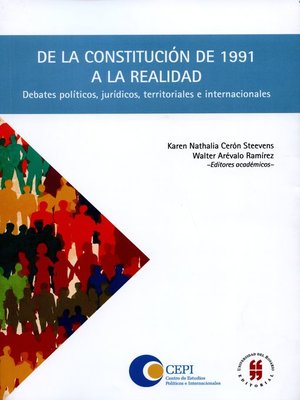 cover image of De la constitución de 1991 a la realidad